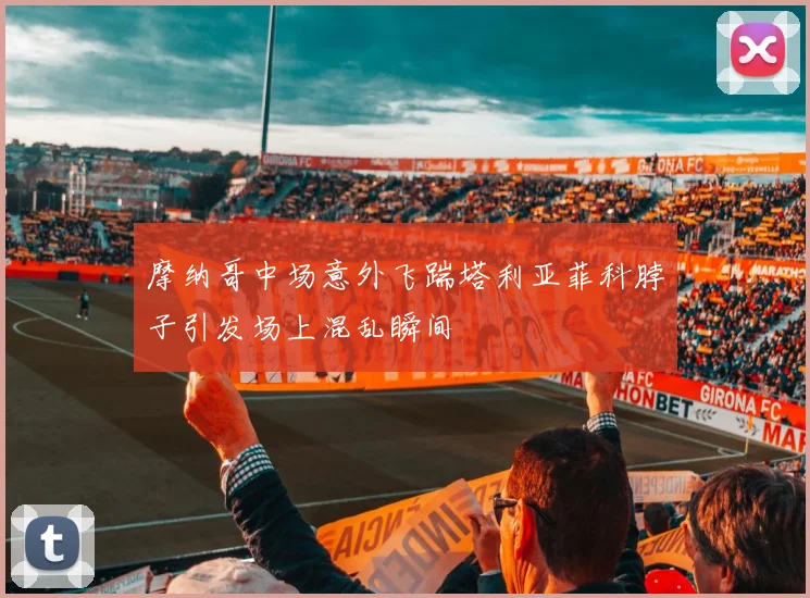 摩纳哥中场意外飞踹塔利亚菲科脖子引发场上混乱瞬间